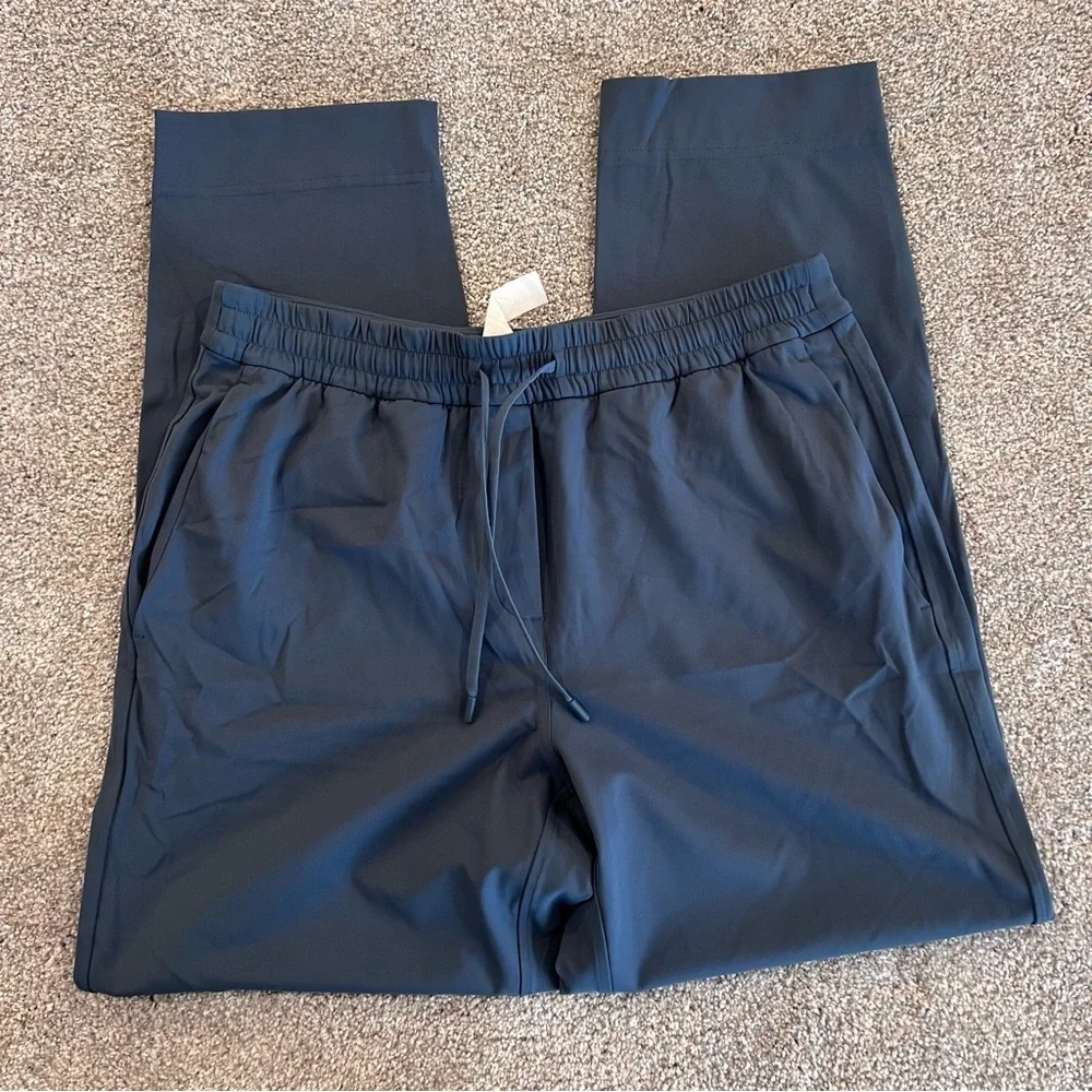 Lululemon Tapered Leg Mid Rise Pants 7/8 Length Blue Women’s Size Small W5GITS,